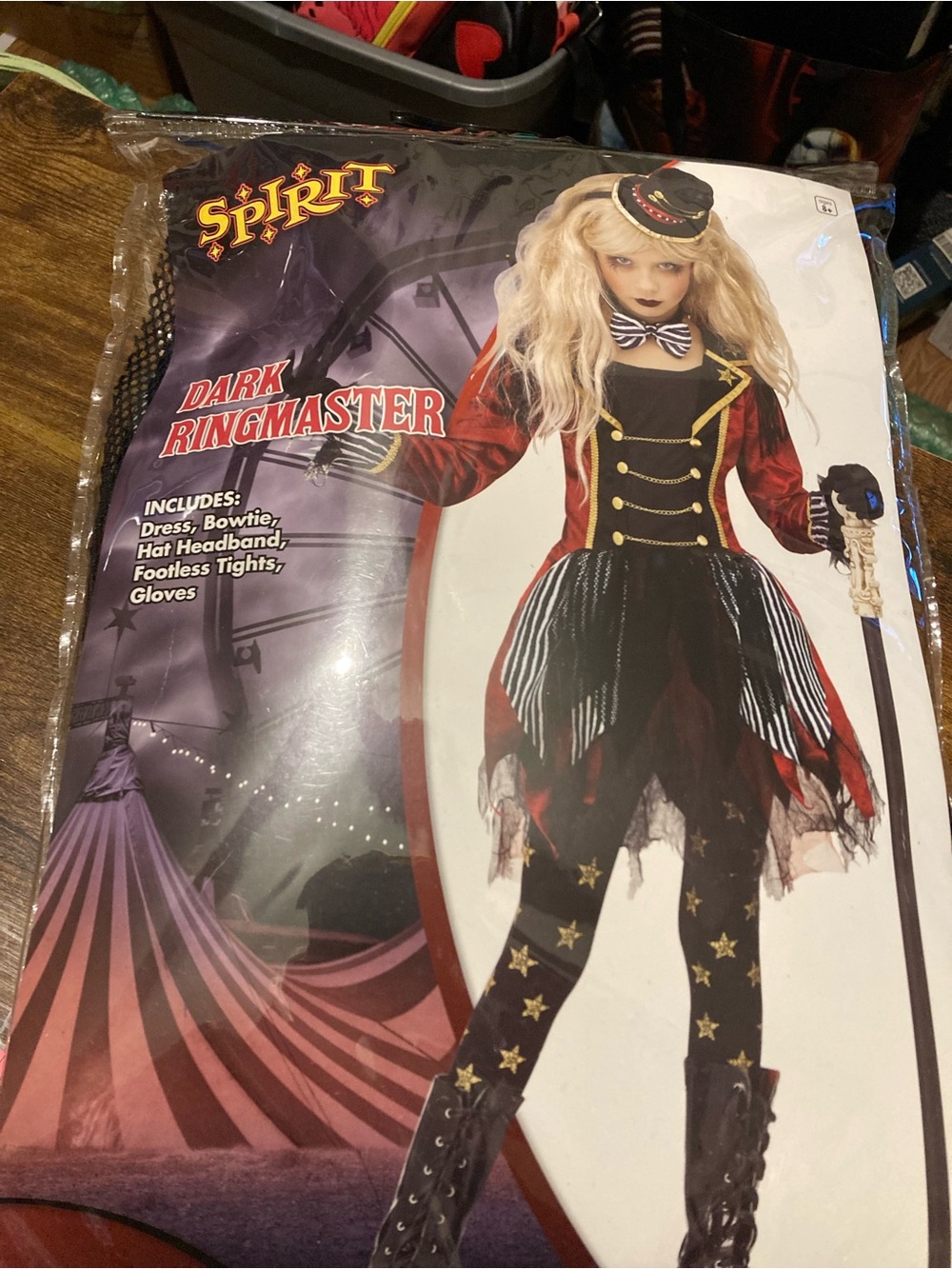 Spirit Dark Ringmaster Halloween costume for girls